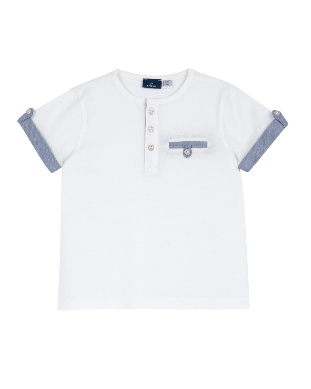 T-shirt Piquet com Bolso