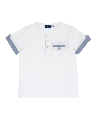 T-shirt Piquet com Bolso
