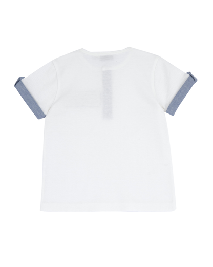 T-shirt Piquet com Bolso