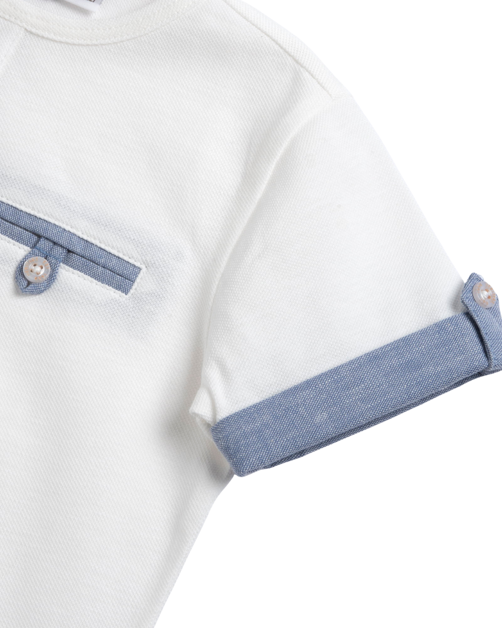 T-shirt Piquet com Bolso