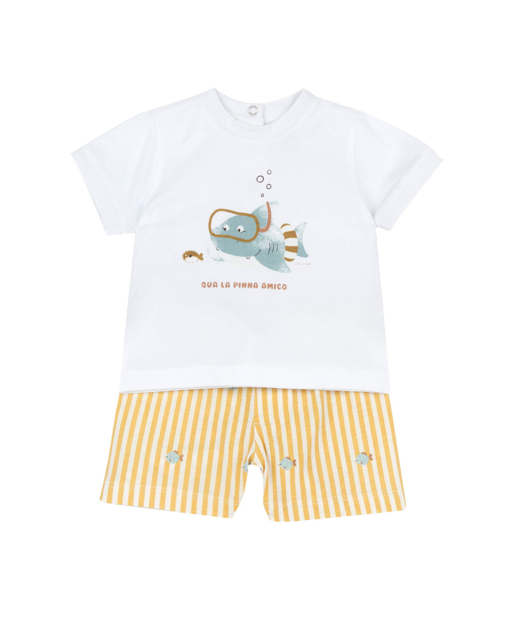 Conjunto de Algodão Peixinhos