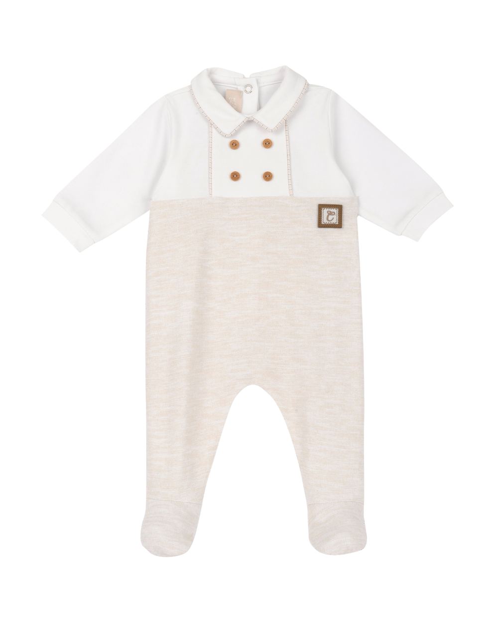 Babygrow Gola de Bico Bege