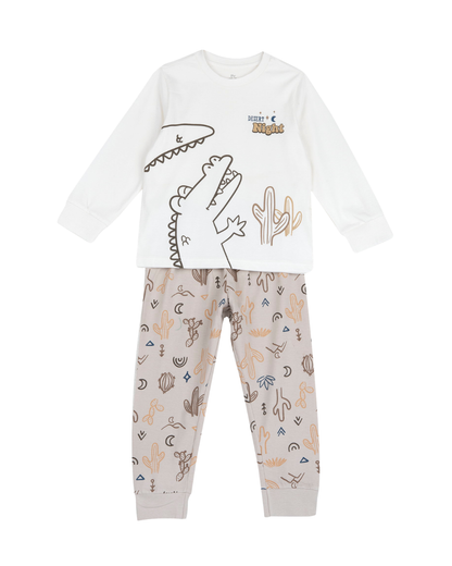 Pijama de Algodão Crocodilo