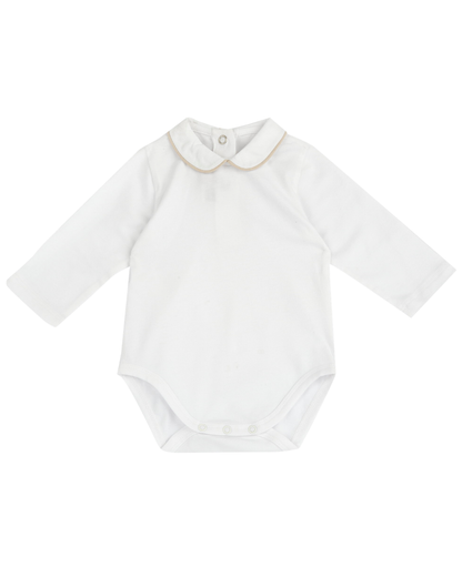 Body Manga Comprida com Gola