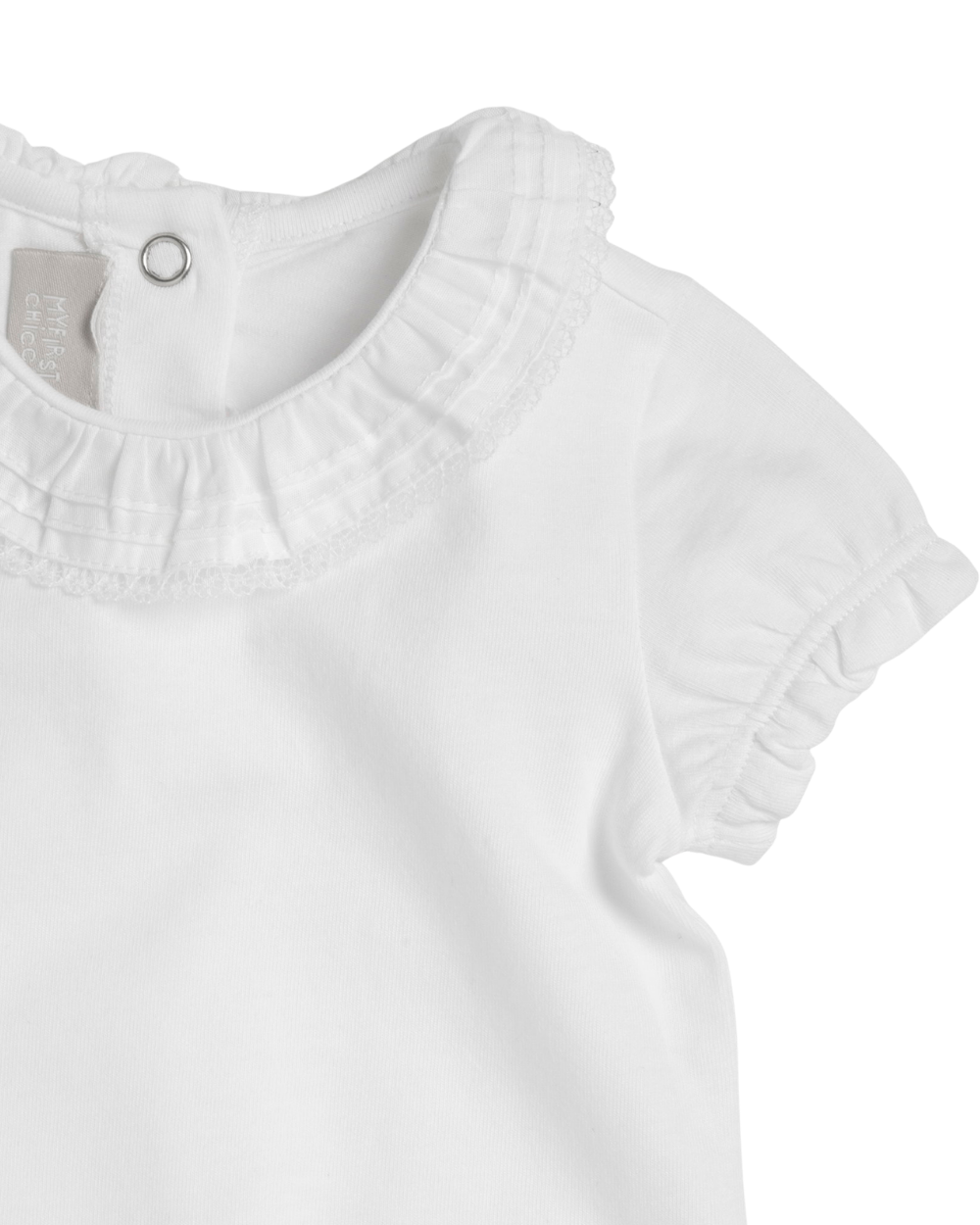 Body Manga Curta com Gola