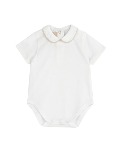 Body Manga Curta com Gola