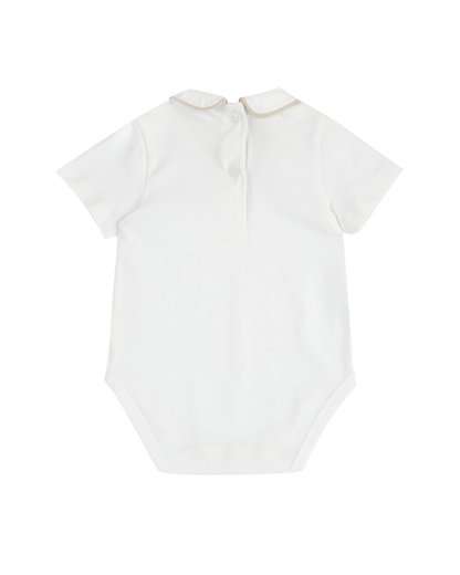 Body Manga Curta com Gola