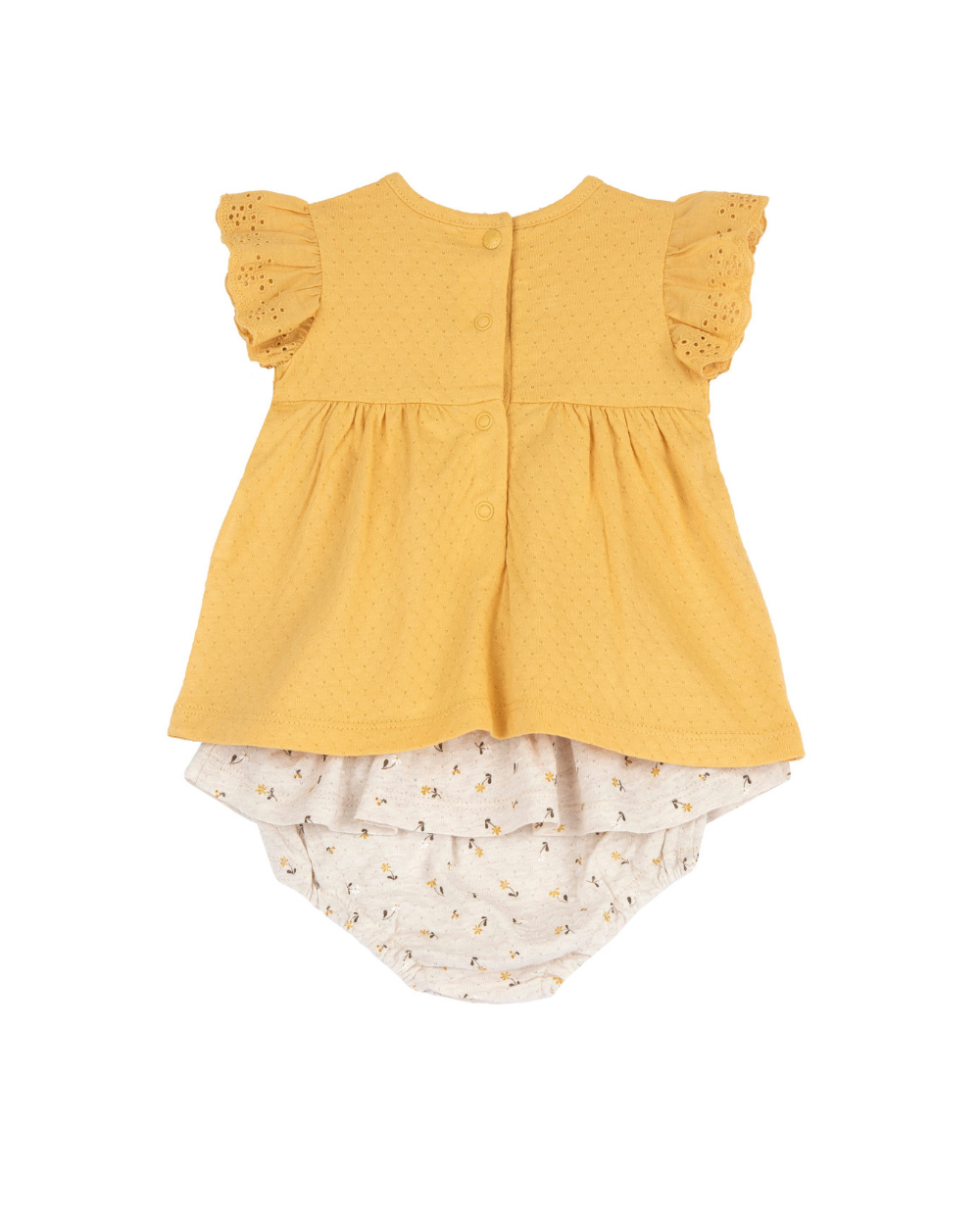 Conjunto T-shirt/Tapa Fraldas Flores