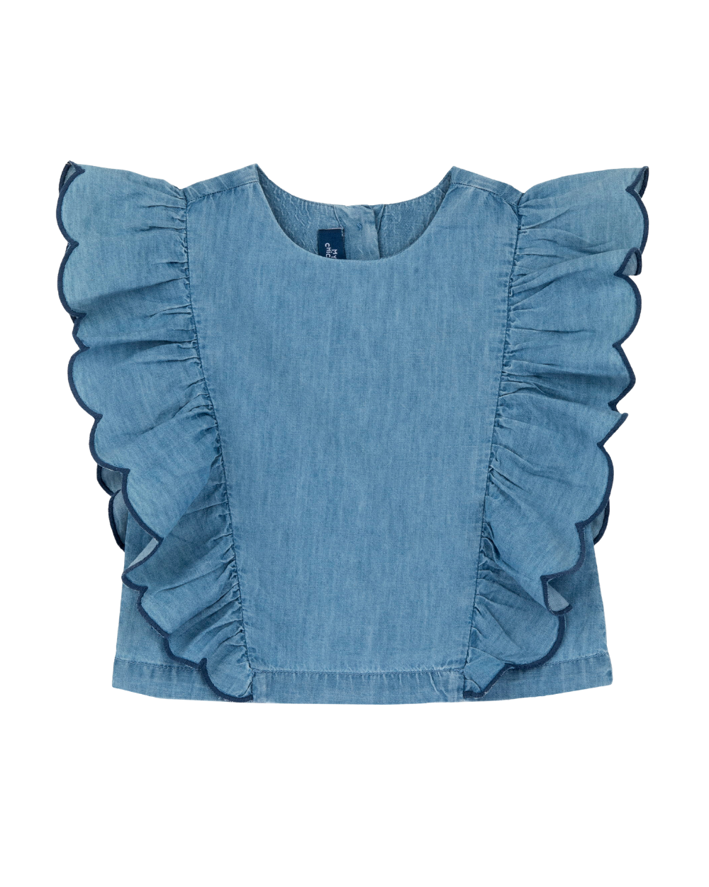 Blusa de Ganga com Folhos