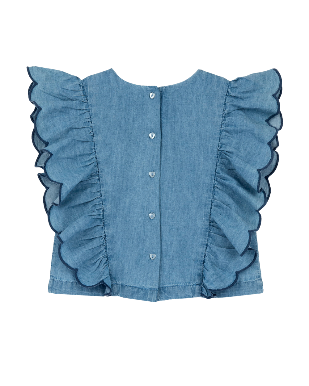 Blusa de Ganga com Folhos