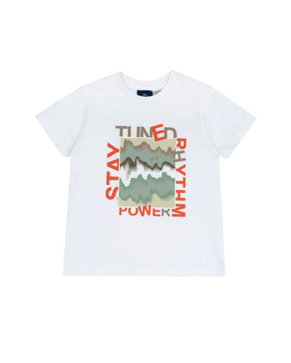 T-shirt Manga Curta Estampada