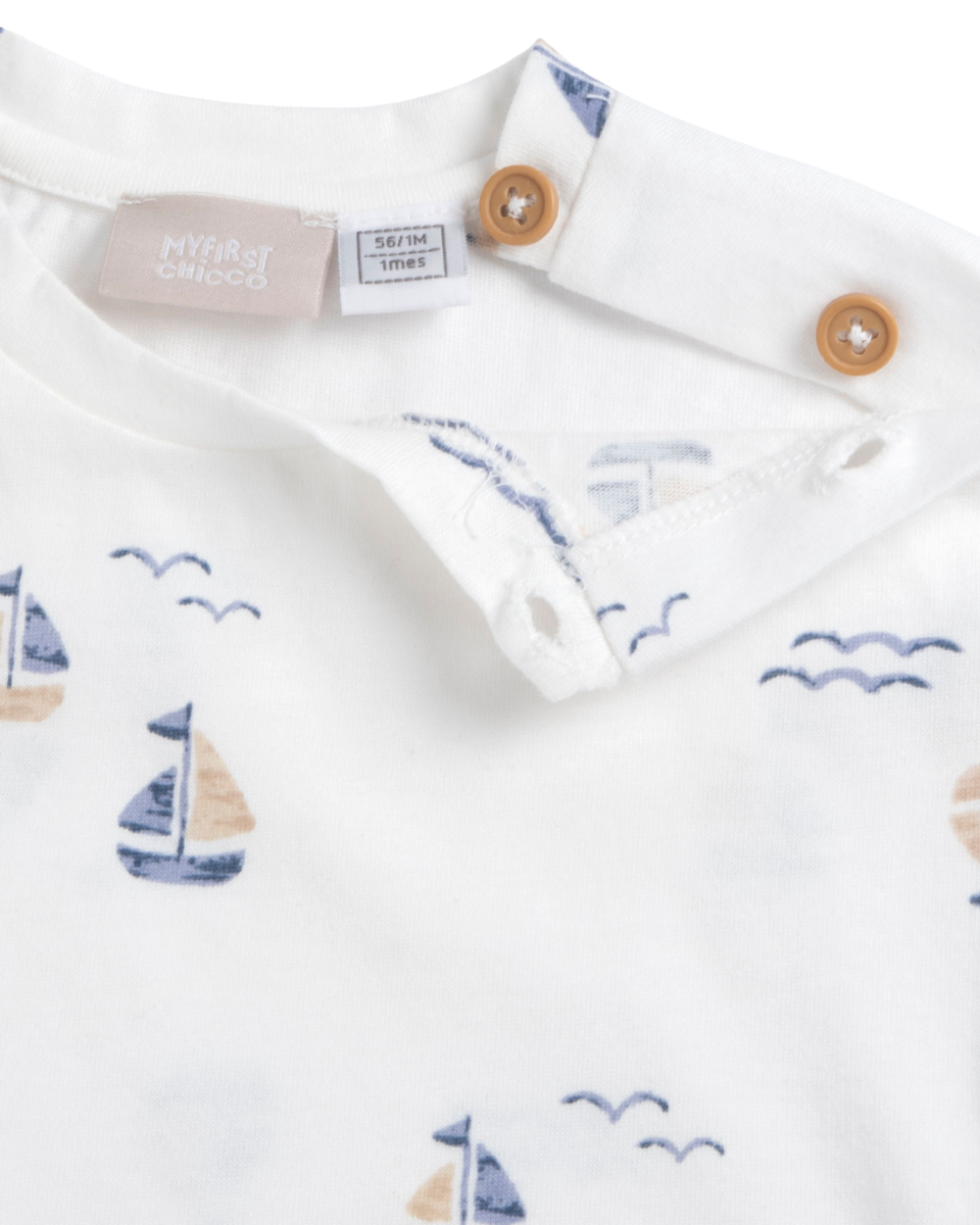 Conjunto de Algodão Barquinhos