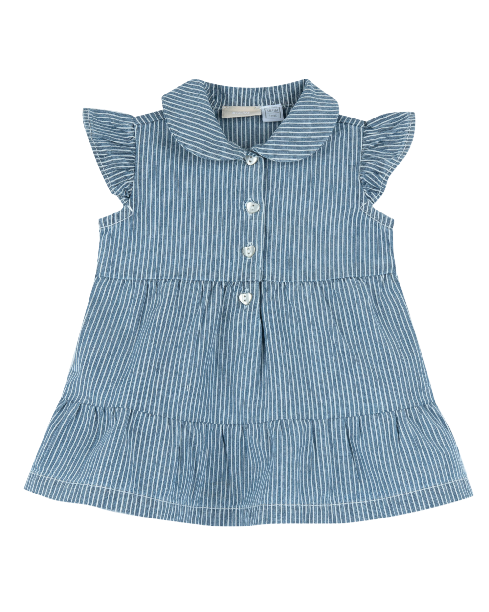 Vestido Chambray às Riscas