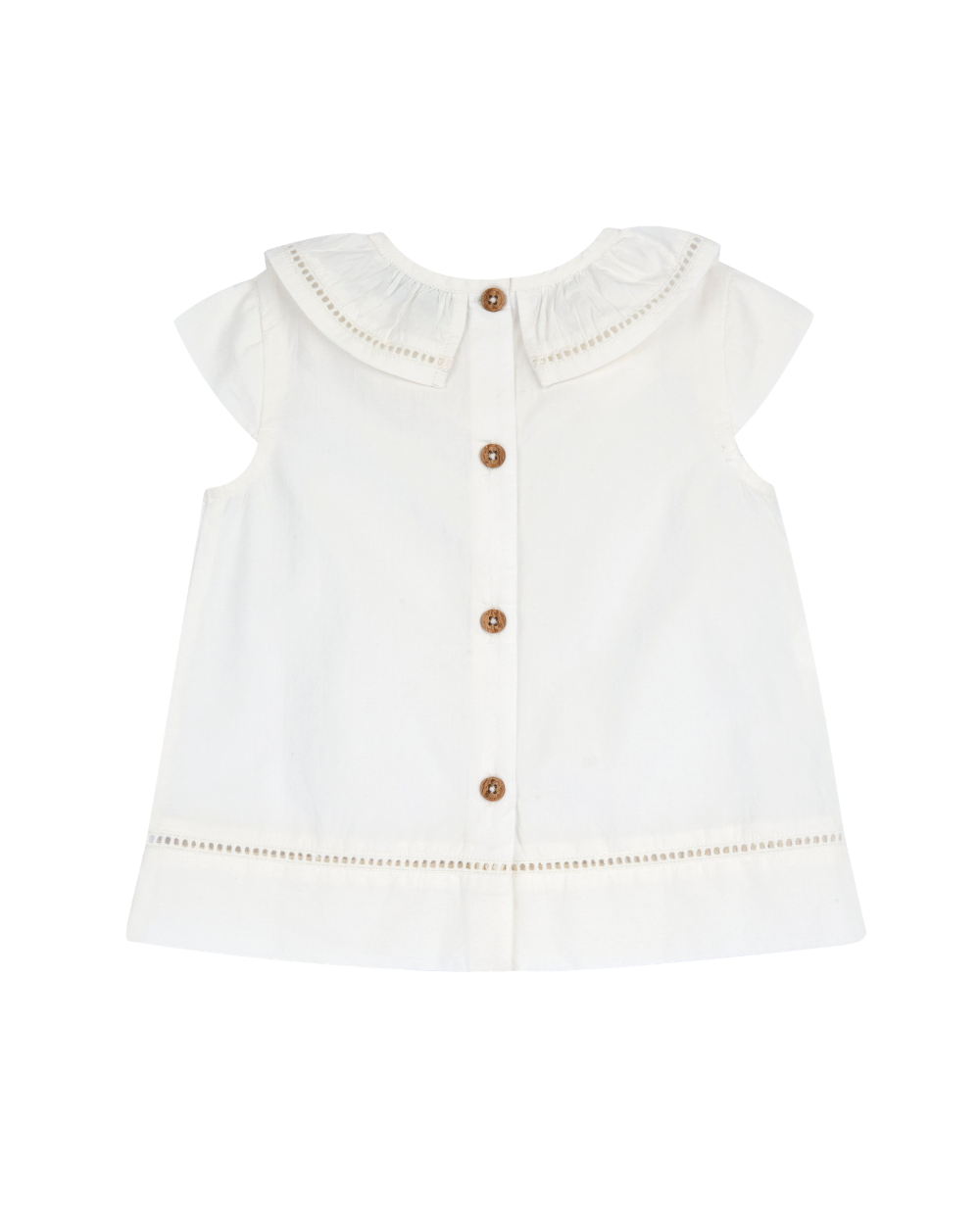 Camisa Gola com Ajours