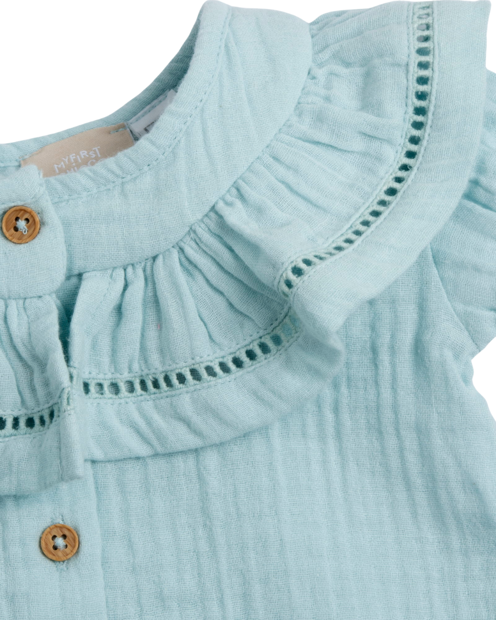 Blusa de Gola Detalhes Perfurados
