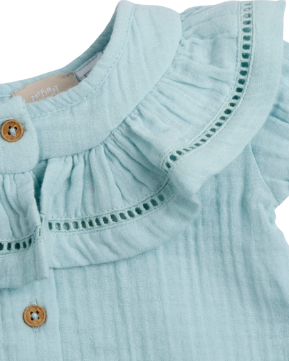 Blusa de Gola Detalhes Perfurados
