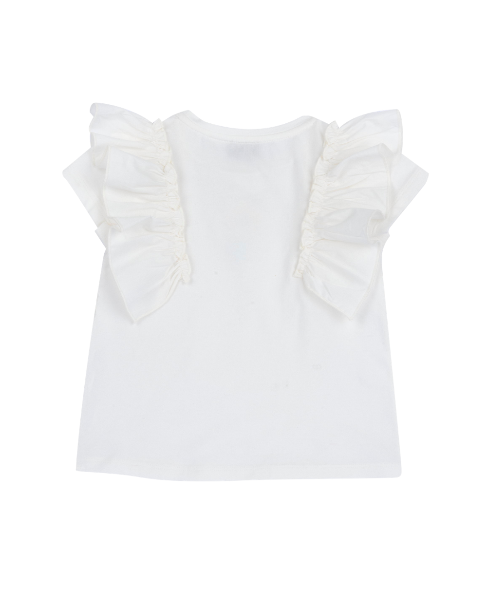 T-shirt com Aplicação de Flor