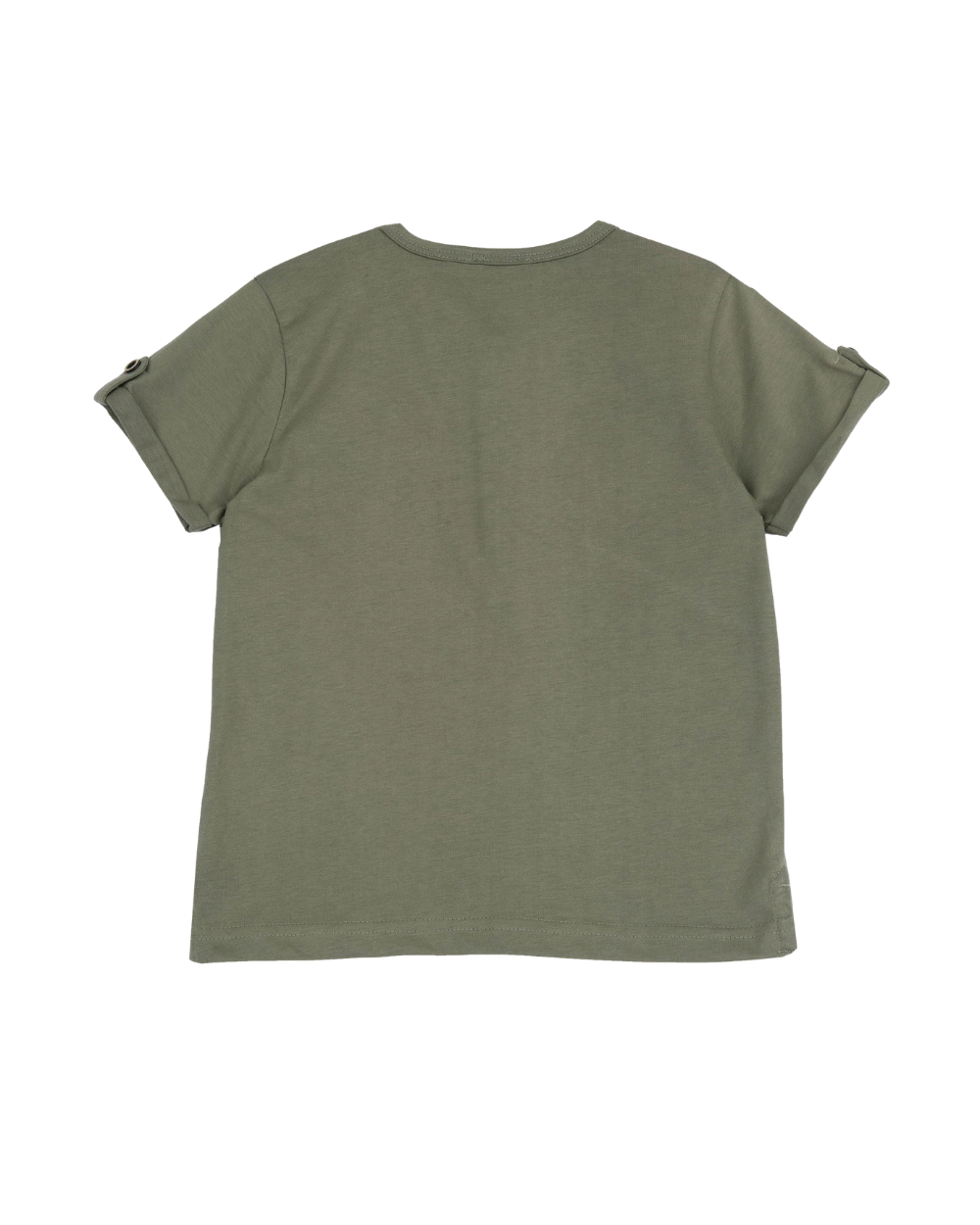 T-shirt de Algodão Verde Seco