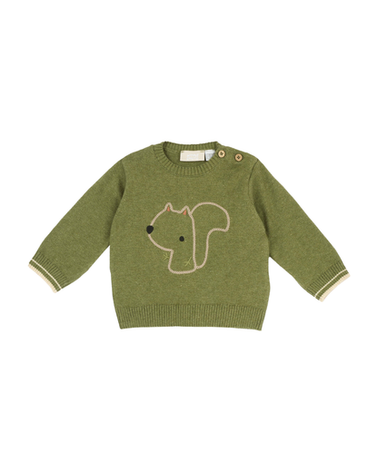 Camisola de Malha Verde Esquilo