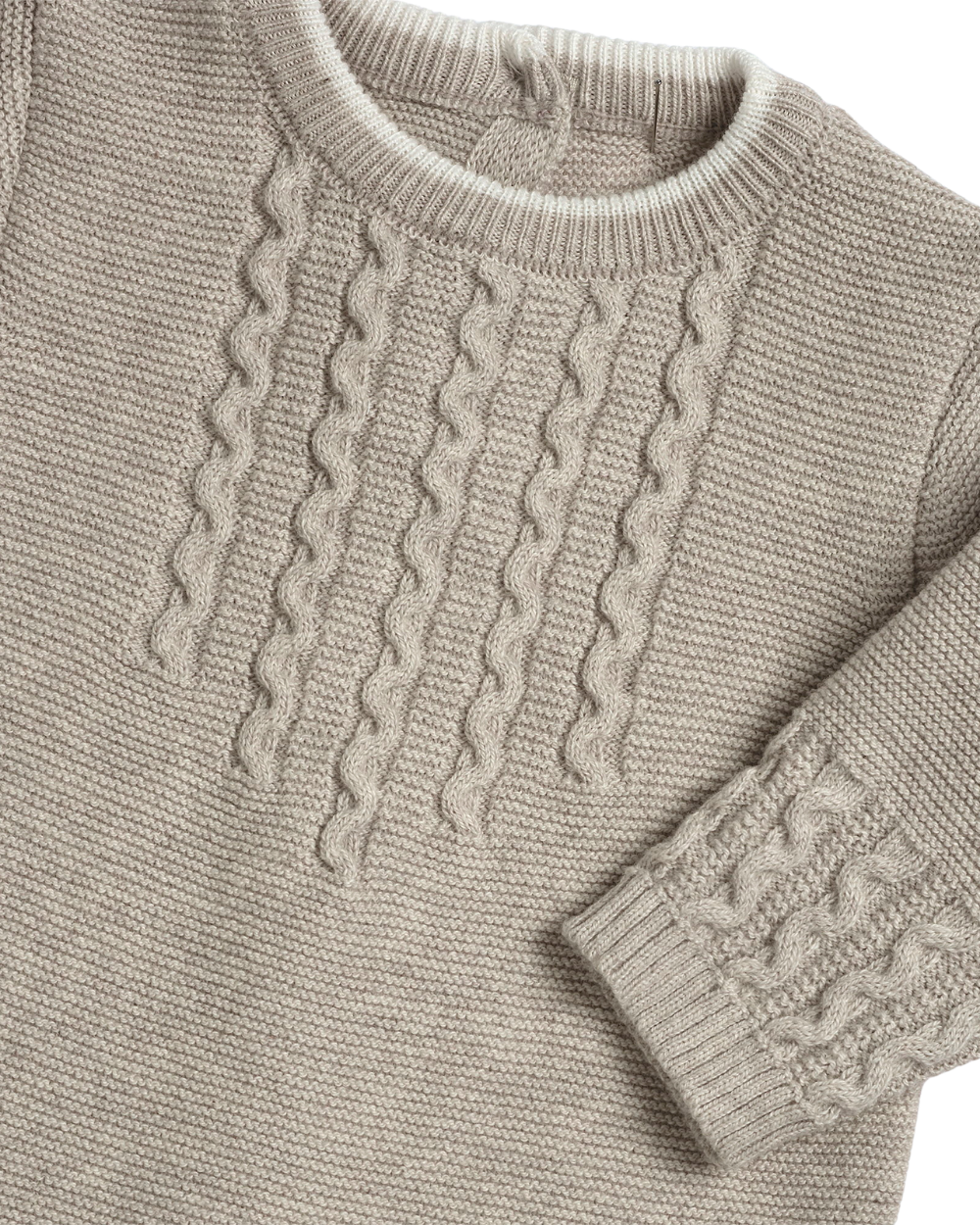 Babygrow Tricotado Bege