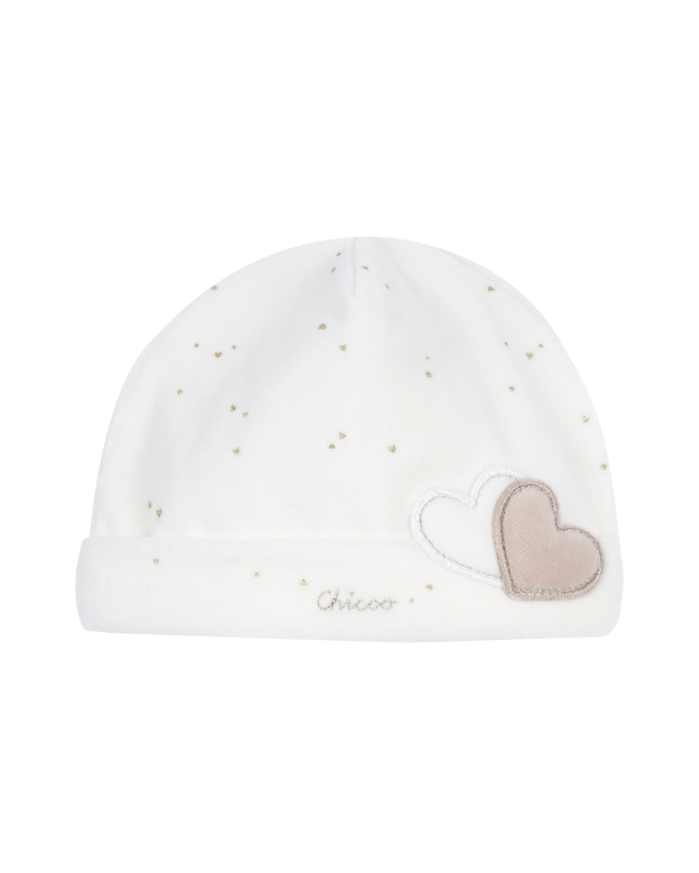 Gorro Branco Corações