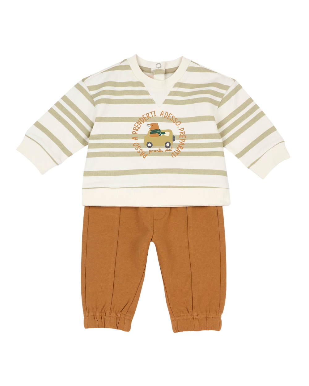 Conjunto Calças/Sweat Riscas