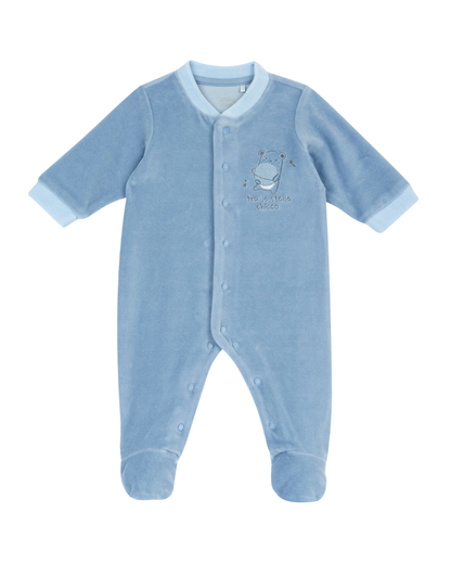 Babygrow de Veludo Abertura à Frente