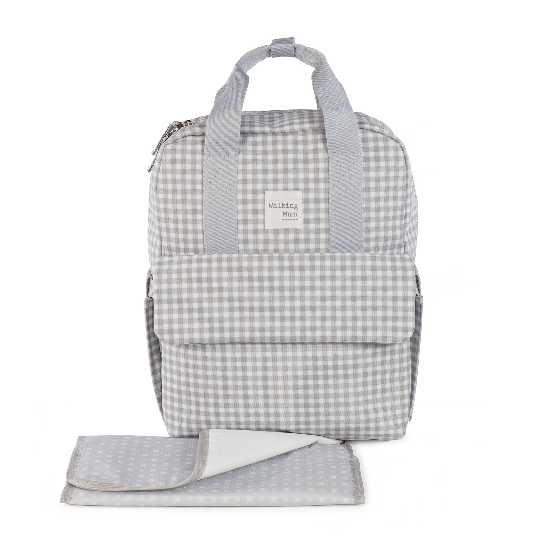 I Love Vichy Grey Backpack