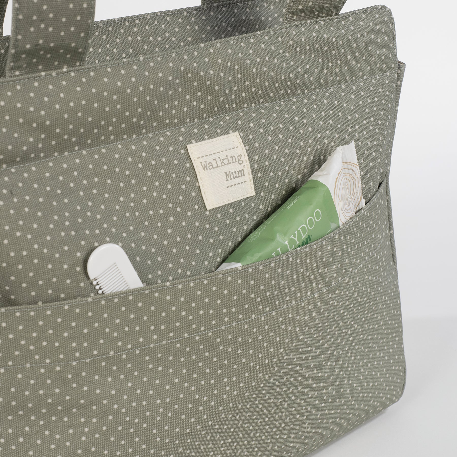 Mala Polka Dot Poppy Moss