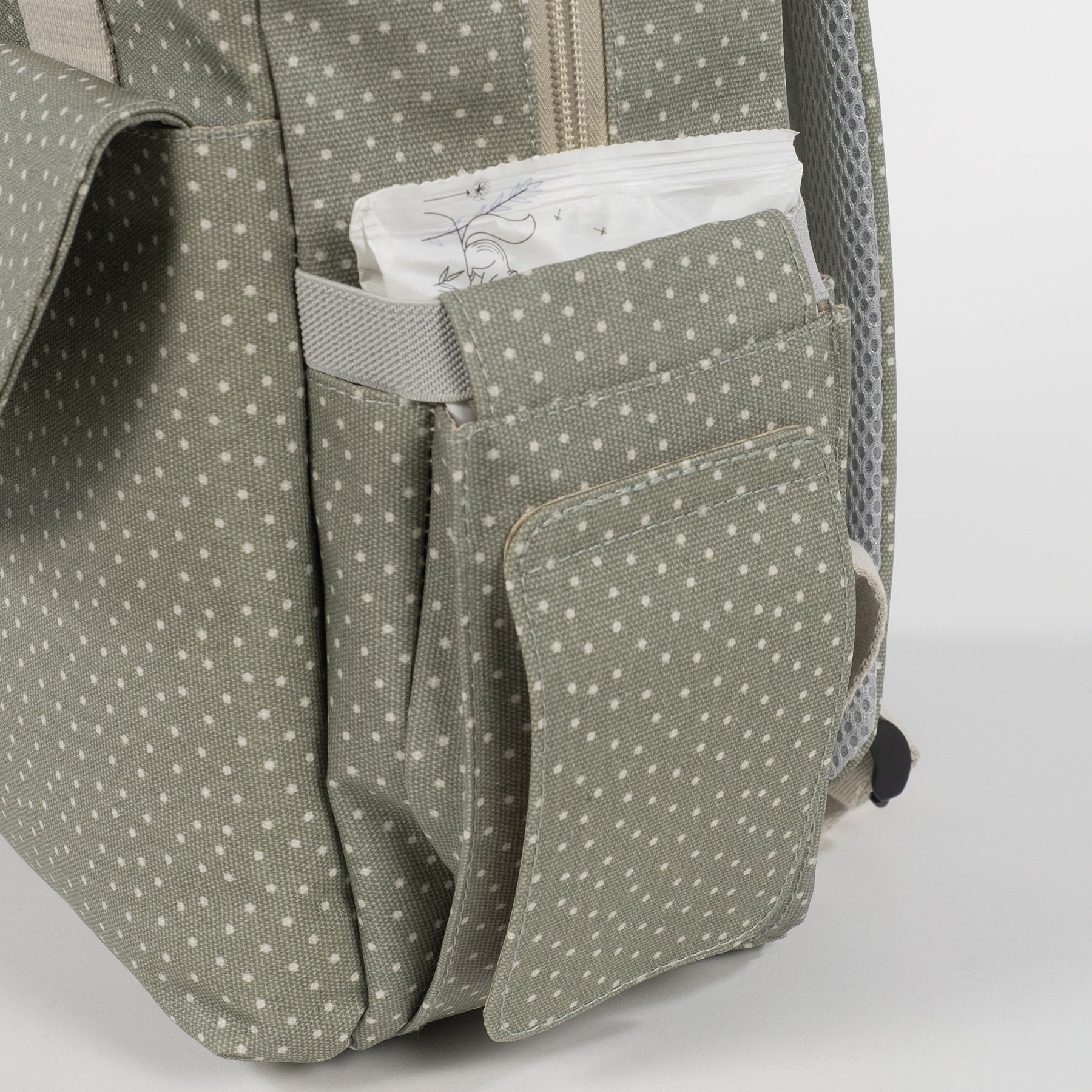 Mochila Polka Dot Poppy Moss