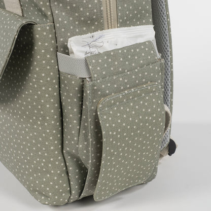 Mochila Polka Dot Poppy Moss