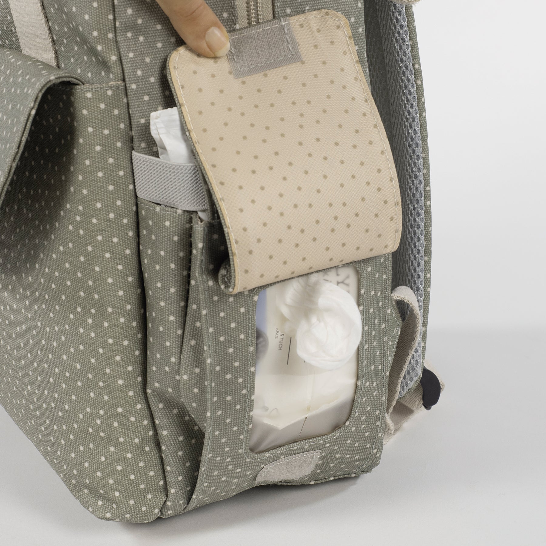 Mochila Polka Dot Poppy Moss