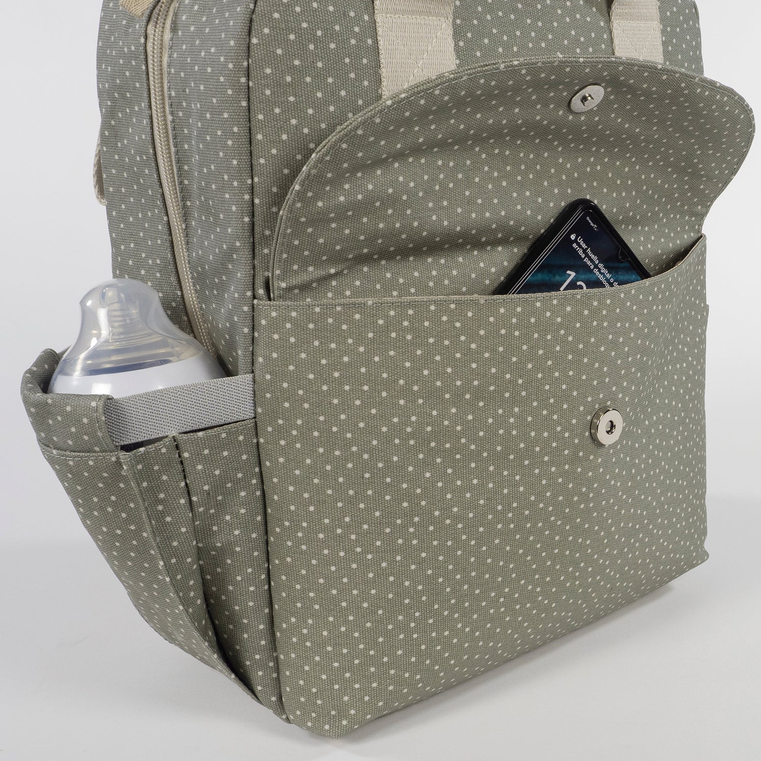 Mochila Polka Dot Poppy Moss