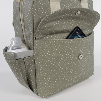 Mochila Polka Dot Poppy Moss