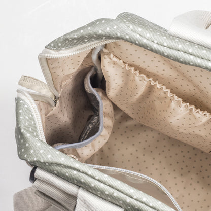 Mochila Polka Dot Poppy Moss
