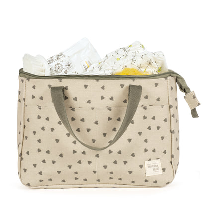 Necessaire Hearts Poppy Moss
