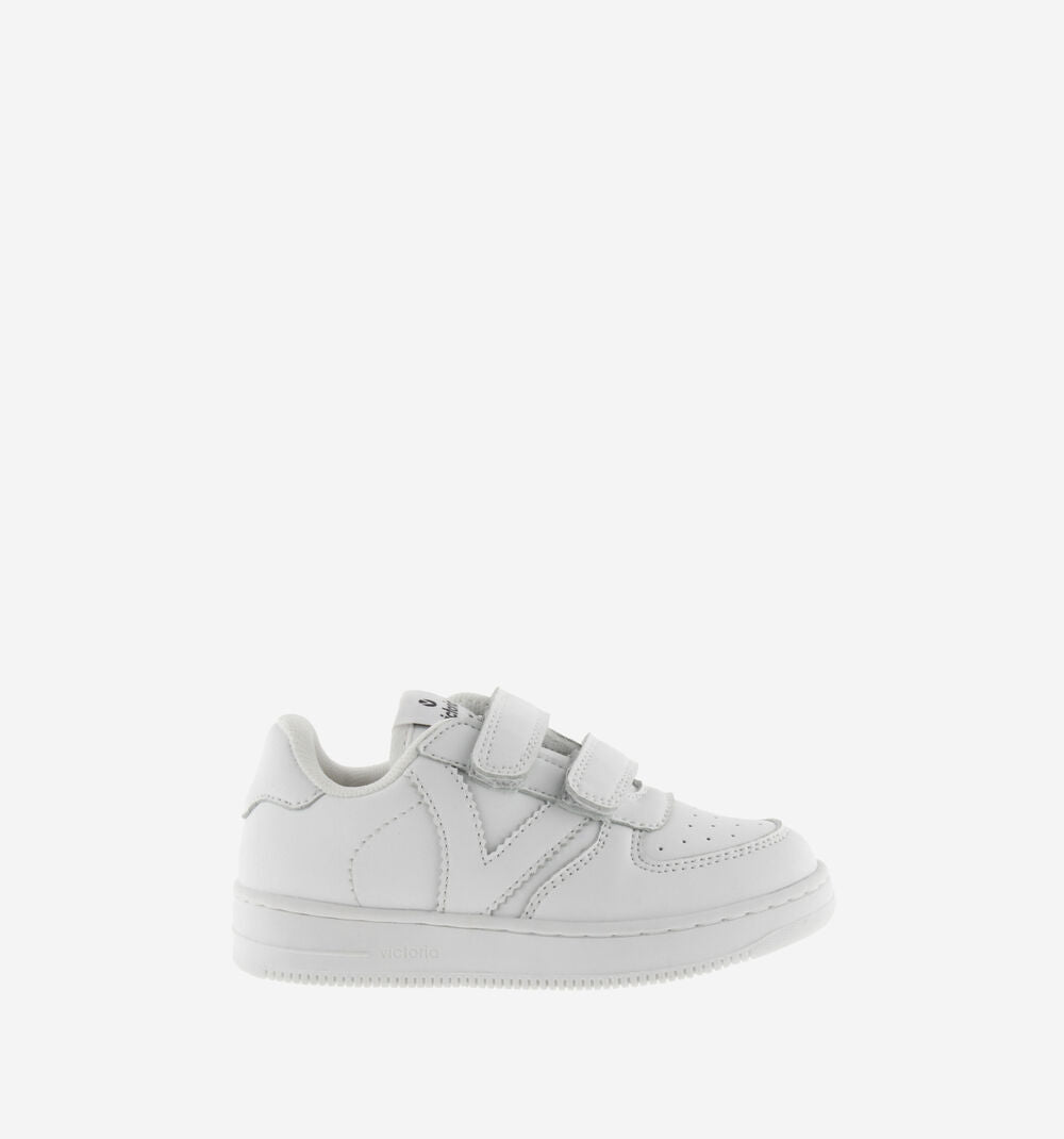 White Sneakers with Velcro Straps &quot;V&quot;