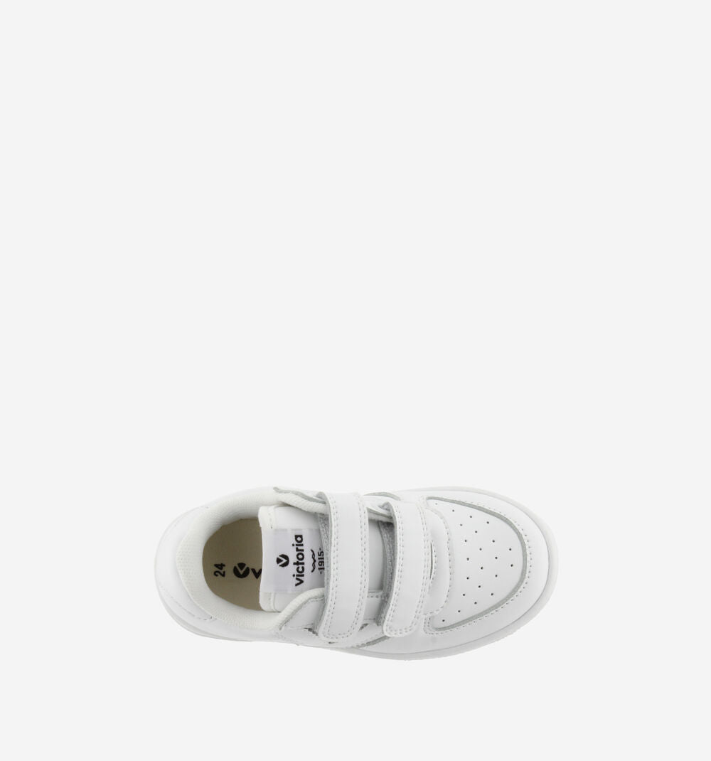 White Sneakers with Velcro Straps &quot;V&quot;