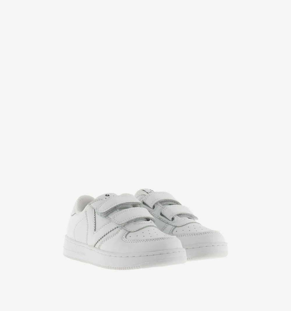 White Sneakers with Velcro Straps &quot;V&quot;