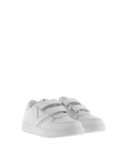 Sapatilhas Brancas Tiras Velcro "V"