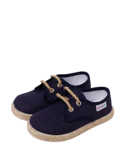 Linen Bluchers with Laces