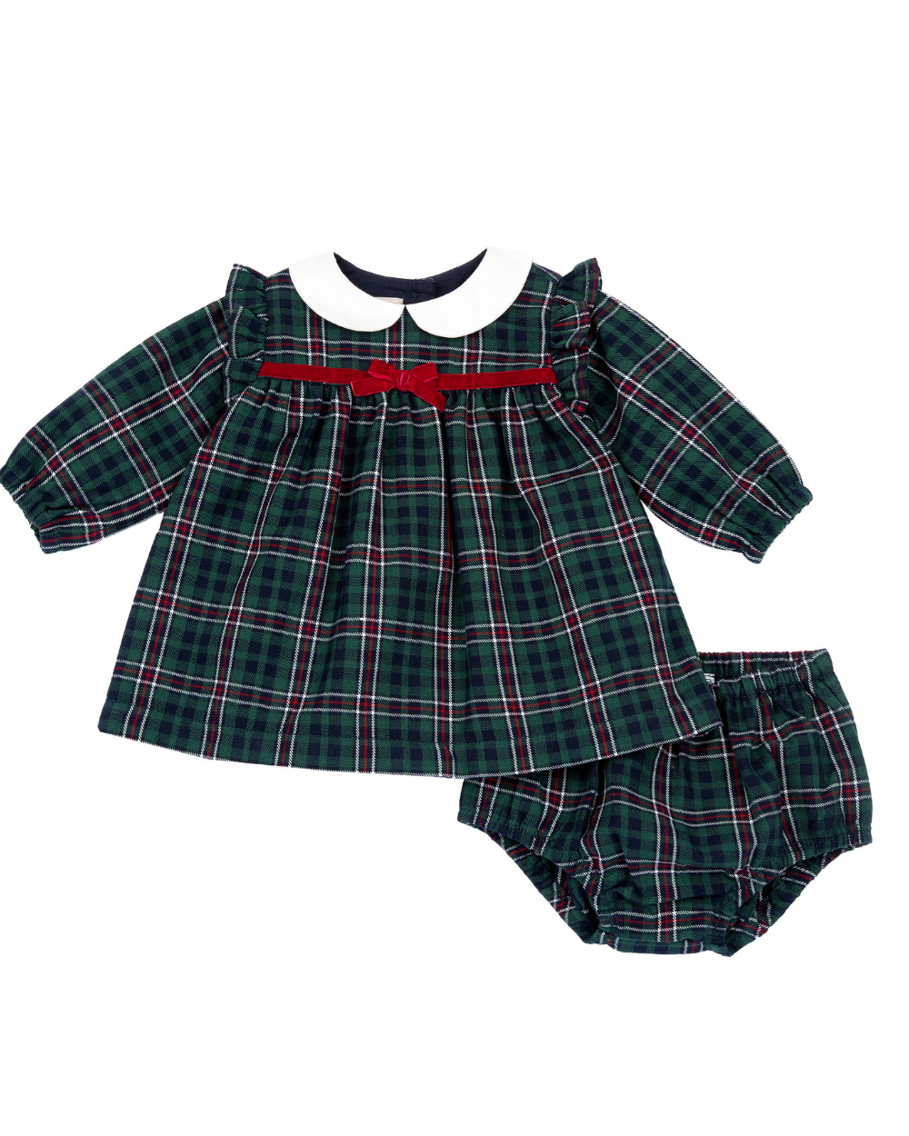 Vestido com Tapa Fraldas Xadrez