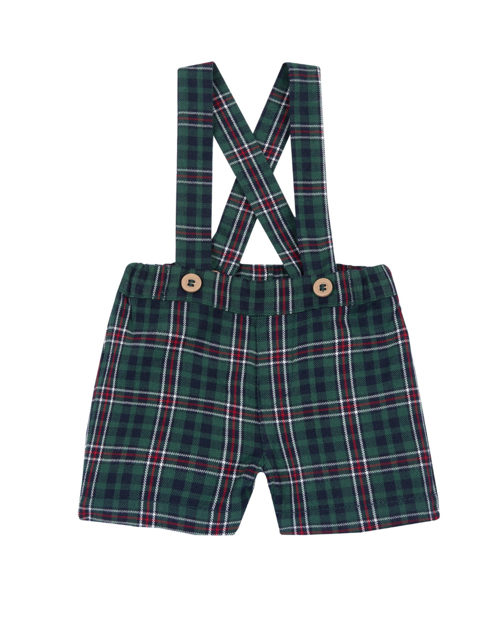 Calções com Suspensórios Xadrez