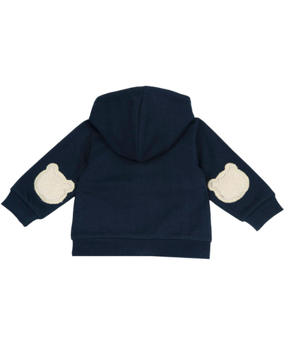 Cotton coat with hood and tassels.