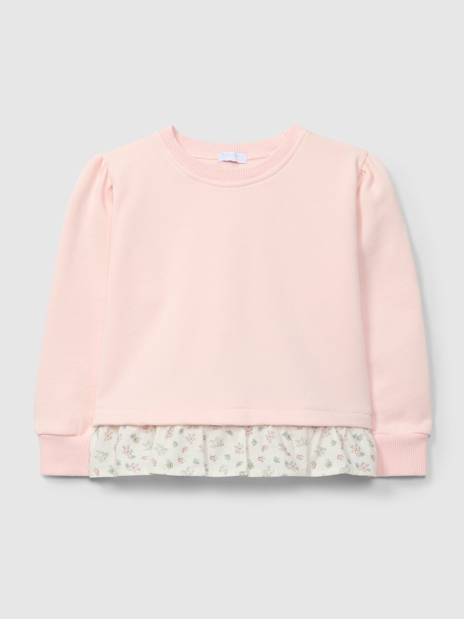 Sweatshirt Felpa com Folho de Tecido