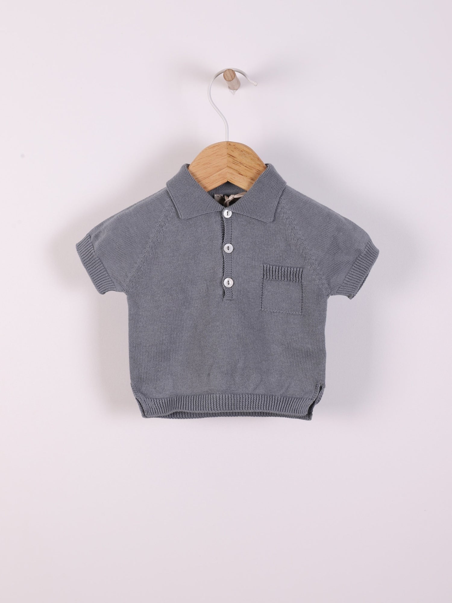 Polo knitted in organic cotton