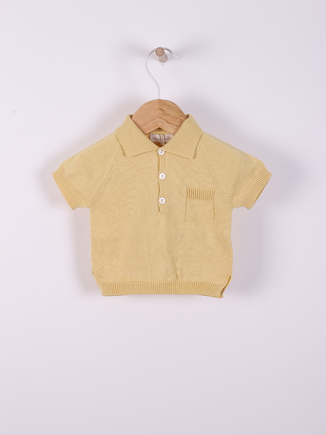 Polo knitted in organic cotton