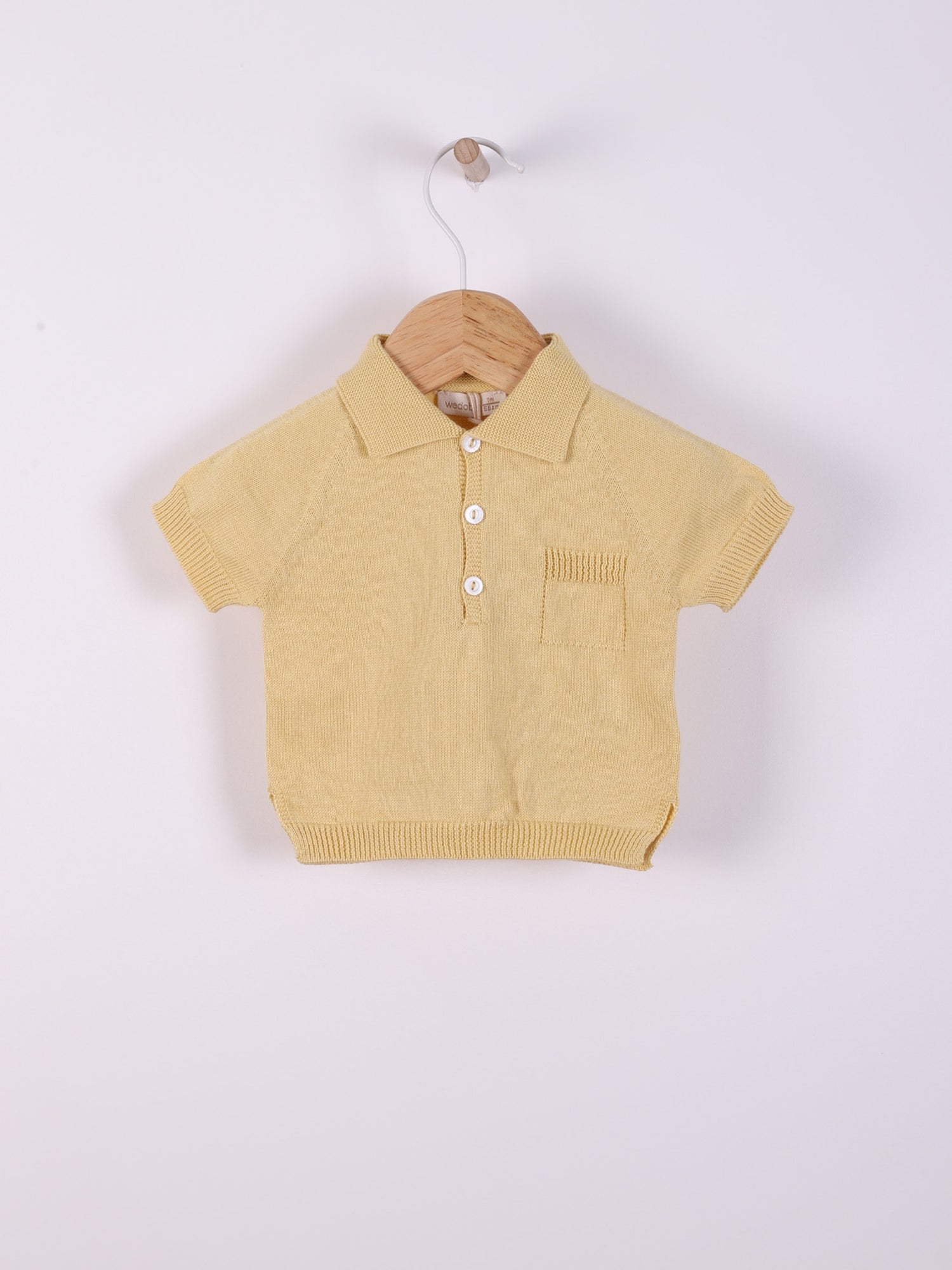 Polo knitted in organic cotton
