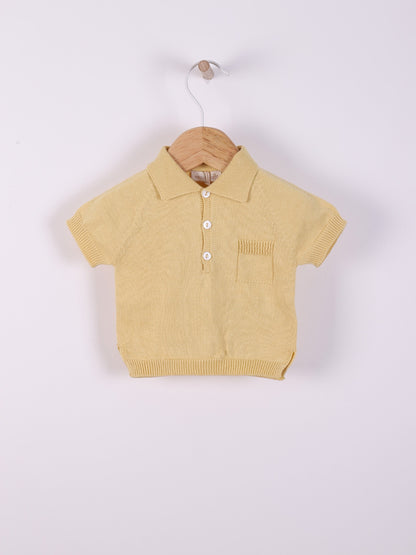 Polo knitted in organic cotton