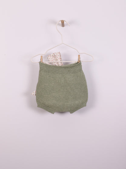 Knitted Diaper Cover with Bow